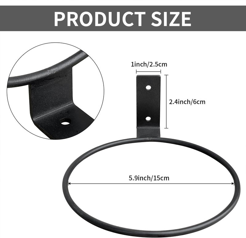 Neiteli 6 Pack 6 Inch Wall Plant Holder,Metal Plant Hanger Indoor,Wall Planters For Indoor Plants,Black - Image 2